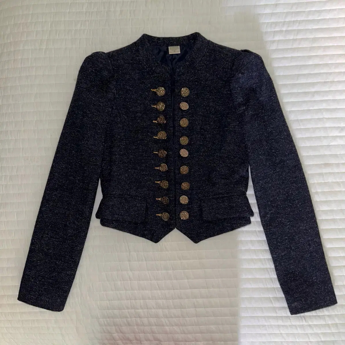 Vtg button crop jacket